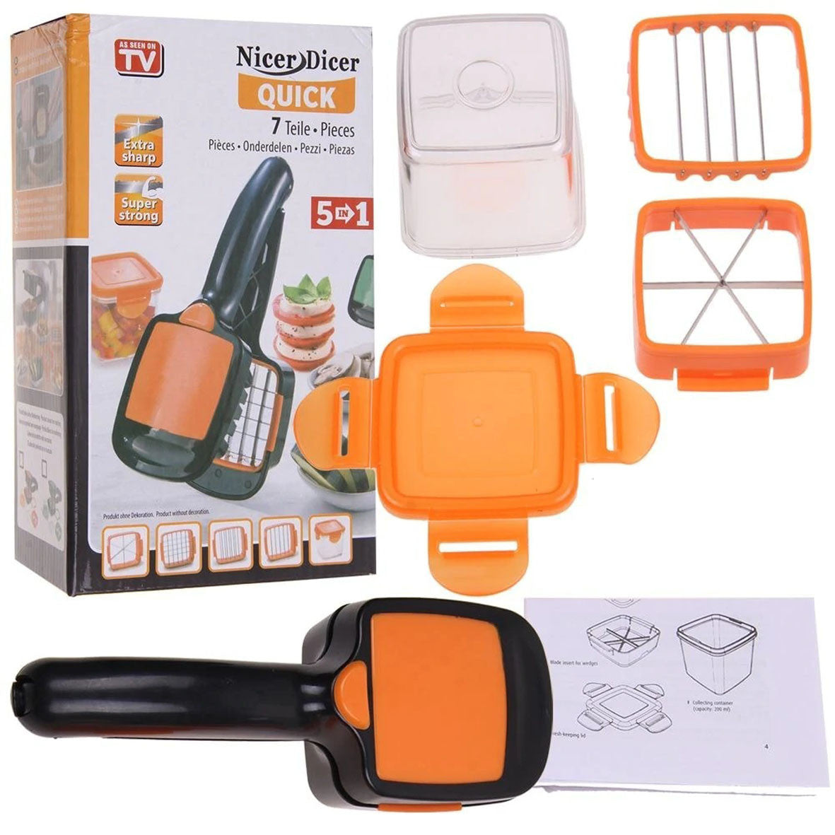 Nicer Dicer 5 en 1 (Ayudante Cocina - Pica Todo)