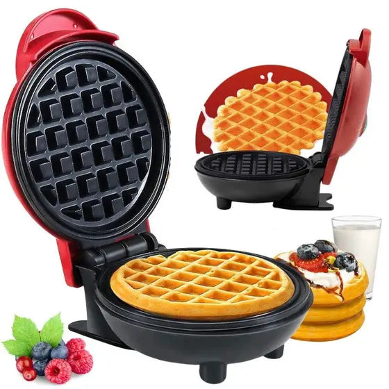 Mini Wafflera Eléctrica Antiadherente