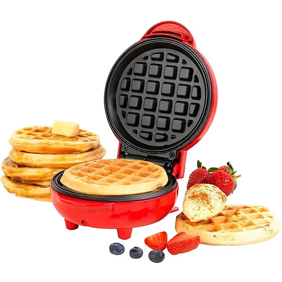 Mini Wafflera Eléctrica Antiadherente